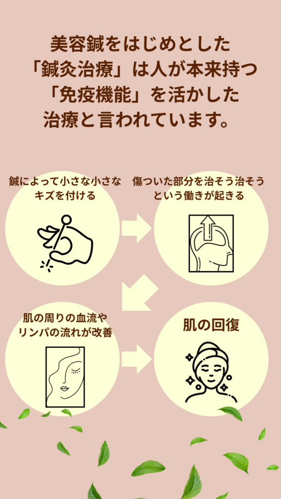 美容鍼が効果がでる機序