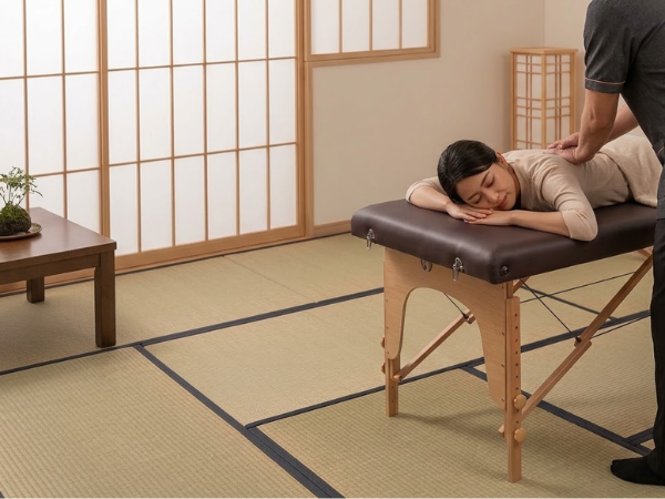 mahaRE;の美容鍼・鍼灸整体の出張施術イメージ